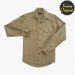 Camisa hombre modelo doble bolsillo beis SYC Factory Original