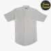 Camisa hombre manga corta tipo lino blanco hd cuello mao SYC Factory Original