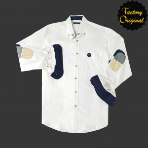 Camisa hombre patriota blanco modelo Multicoderas SYC FACTORY ORIGINAL