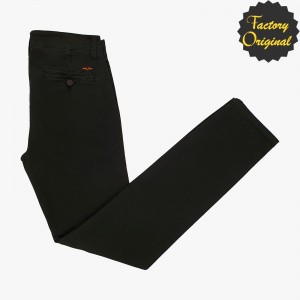 Pantalon largo chino patriota negro SYC FACTORY ORIGINAL HOMBRE