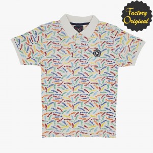 Polo fantasía modelo Peces blanco SYC FACTORY ORIGINAL