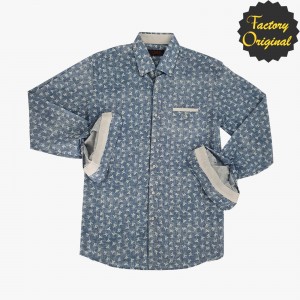 Camisa hombre barco modelo flowers azul SYC FACTORY ORIGINAL
