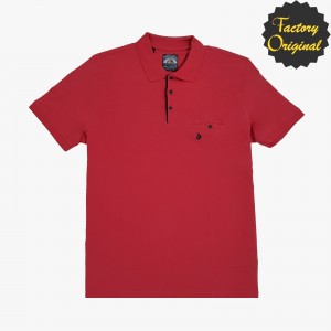 Polo fantasia modelo minimal rojo SYC FACTORY ORIGINAL