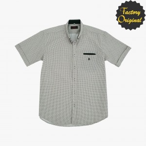 Camisa hombre manga corta modelo Mosaico verde SYC Factory Original