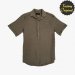 Camisa hombre manga corta lino modelo Vértice Kaki SYC Factory Original