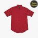 Camisa hombre manga corta tipo lino modelo Serenidad rojo SYC Factory Original