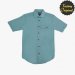 Camisa hombre manga corta tipo lino modelo Serenidad verde claro SYC Factory Original
