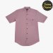Camisa hombre manga corta tipo lino modelo Serenidad rosa cuello mao SYC Factory Original