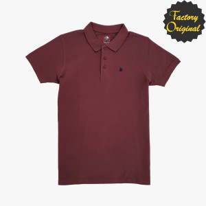 Polo Básico Barco Manga Corta vino oscuro SYC FACTORY ORIGINAL