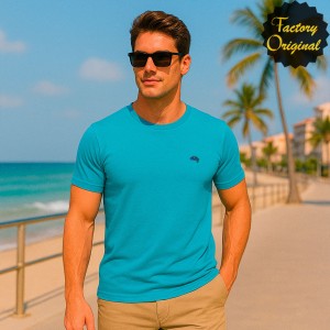 Camiseta básica Kamaleon azul turquesa SYC Factory Original