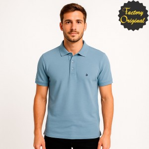 Polo Básico Barco Manga Corta celeste SYC FACTORY ORIGINAL