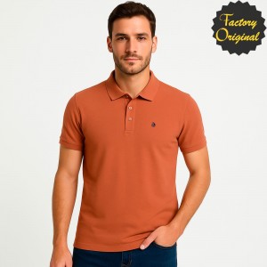 Polo Básico Barco Manga Corta Salmón SYC FACTORY ORIGINAL