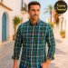 Camisa hombre barco modelo escocia verde musgo SYC FACTORY ORIGINAL