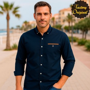 Camisa hombre barco modelo básico marino SYC FACTORY ORIGINAL