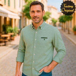 Camisa hombre barco modelo Beltrán verde SYC FACTORY ORIGINAL