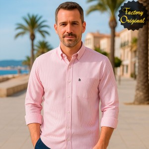 Camisa hombre modelo Barco Avila Rosa SYC Factory Original