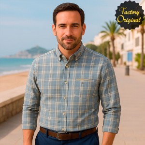 Camisa hombre barco modelo elemental celeste SYC FACTORY ORIGINAL