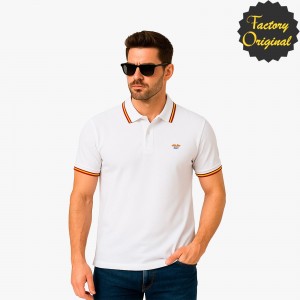 Polo fantasia modelo patriota Blanco SYC FACTORY ORIGINAL