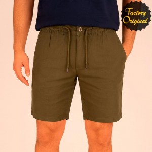 Bermuda lino kaki SYC FACTORY ORIGINAL