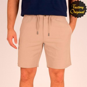 Bermuda lino beis SYC FACTORY ORIGINAL