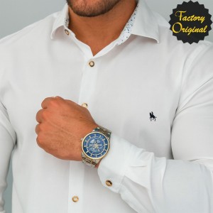 Camisa Hombre modelo liso blanca SYC FACTORY ORIGINAL