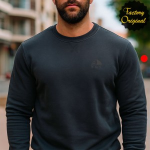 SUDADERA BARCO CUELLO REDONDO GRIS OSCURO DE SYC FACTORY ORIGINAL