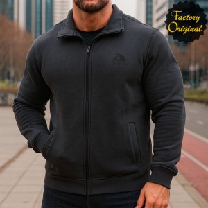 SUDADERA BARCO CON CREMALLERA GRIS OSCURO DE SYC FACTORY ORIGINAL