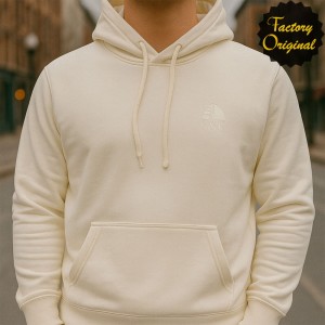 SUDADERA LOGO BARCO CON CAPUCHA BLANCO DE SYC FACTORY ORIGINAL