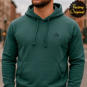 SUDADERA LOGO BARCO CON CAPUCHA VERDE DE SYC FACTORY ORIGINAL