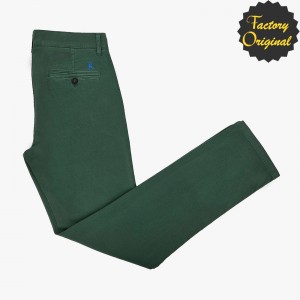 PANTALON LARGO CHINO MICROPUNTO VERDE SYC FACTORY ORIGINAL HOMBRE