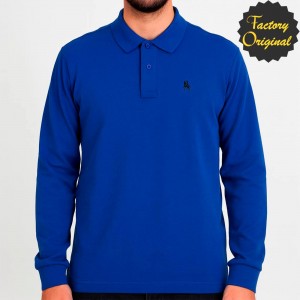 Polo manga larga algodón azulón SYC Factory Original
