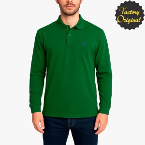 Polo manga larga algodón verde SYC Factory Original