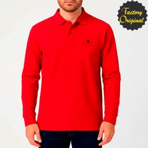 Polo manga larga algodón rojo SYC Factory Original