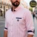 CAMISA HOMBRE CUADRO VICHY ROSA CON CODERAS MARINO DE SYC FACTORY ORIGINAL