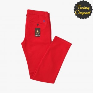 Pantalon largo chino Rojo SYC Factory Original HOMBRE